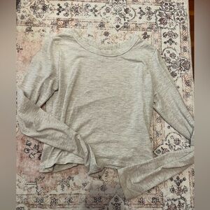 H&M white&grey long sleeve